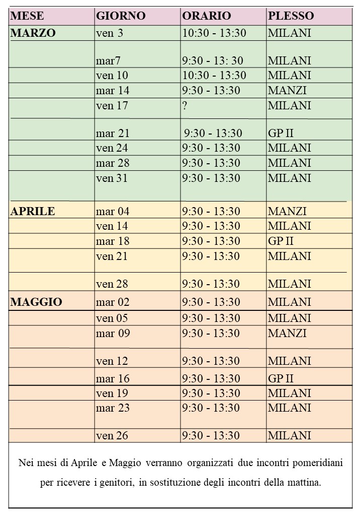 Calendario