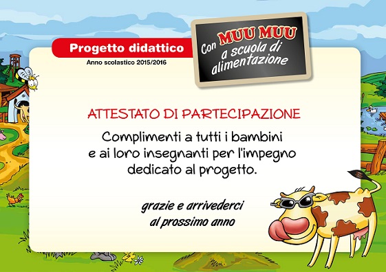 Attestato Partecipazione MUU MUU