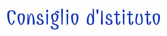 consiglio istituto scritta