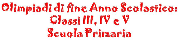 olimpiadi fine anno primaria