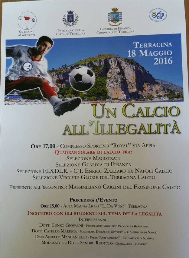 un calcio alla legalità