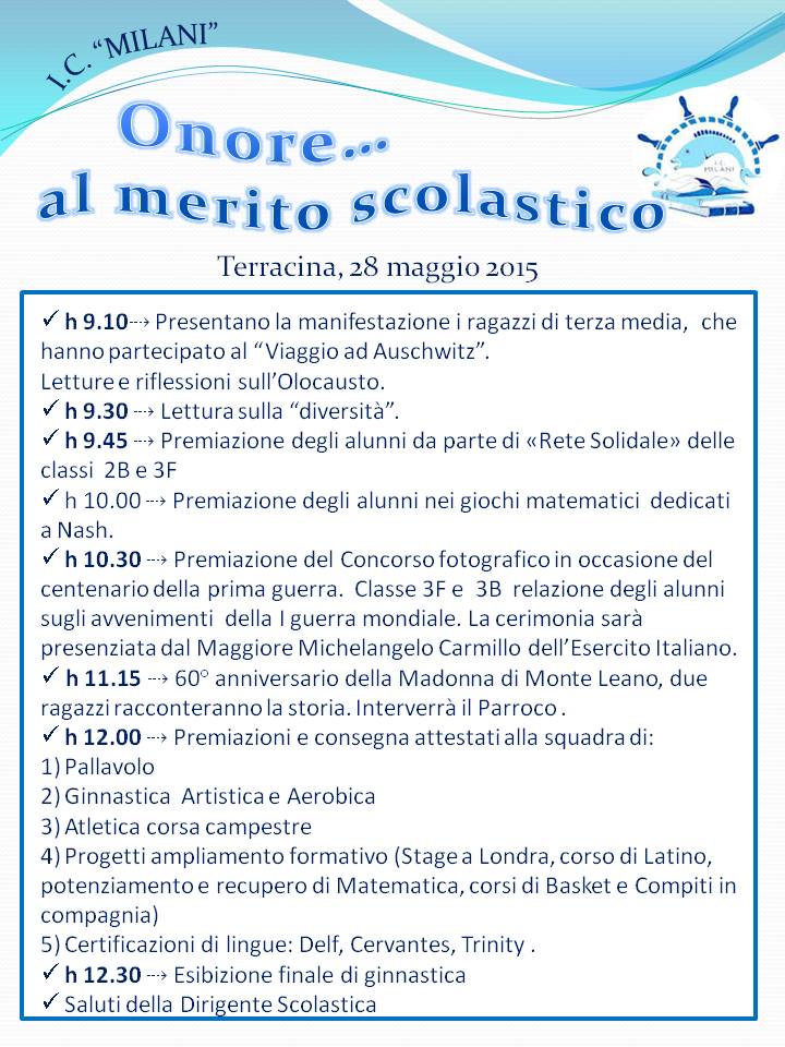 Onore al merito scolastico