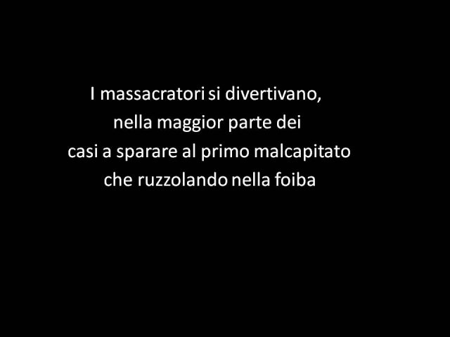 3A Lavoro Foibe