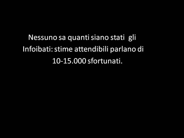3A Lavoro Foibe
