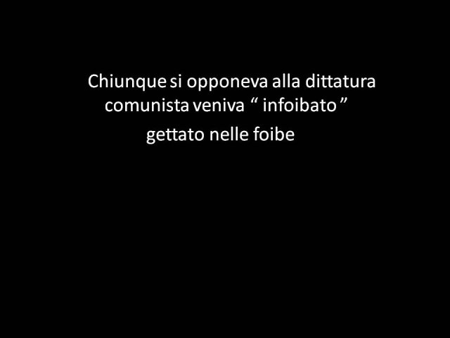3A Lavoro Foibe