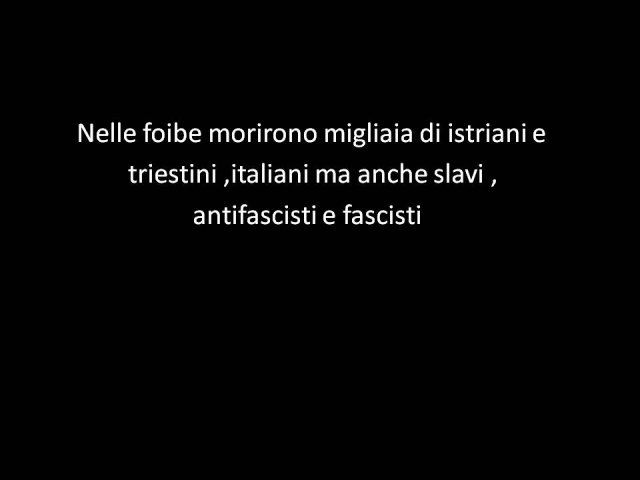 3A Lavoro Foibe