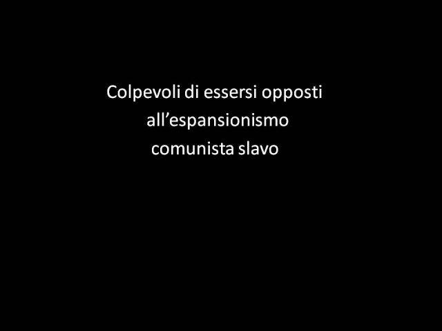 3A Lavoro Foibe