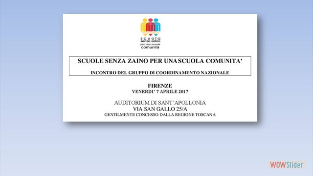 INCONTRO COORDINAMENTO NAZIONALE