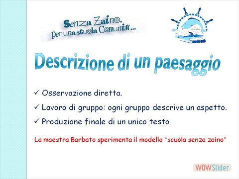 descrizione di un paesaggio